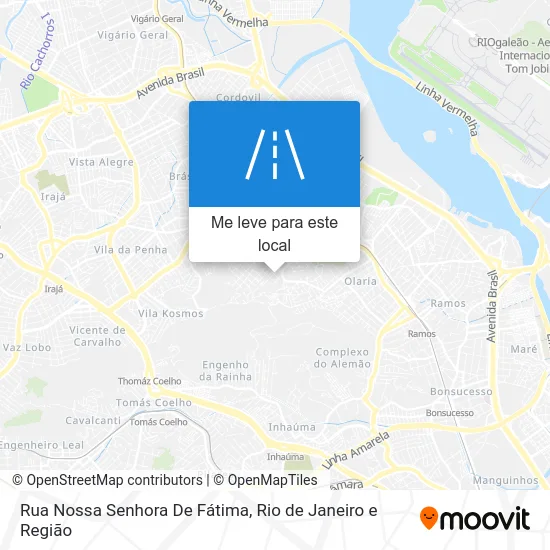 Rua Nossa Senhora De Fátima mapa