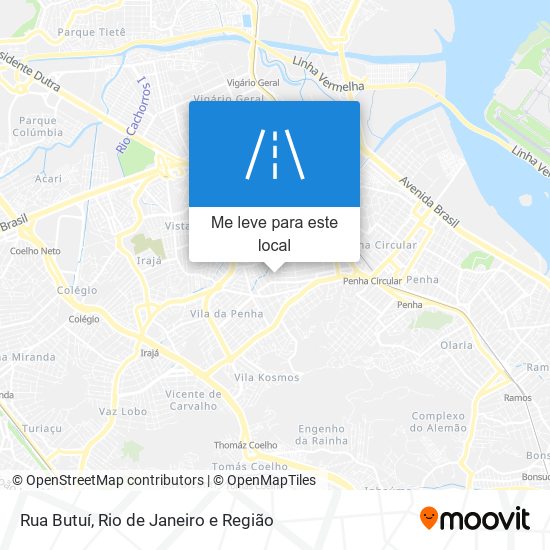 Rua Butuí mapa