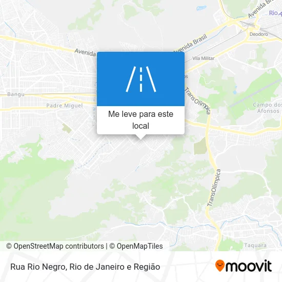 Rua Rio Negro mapa