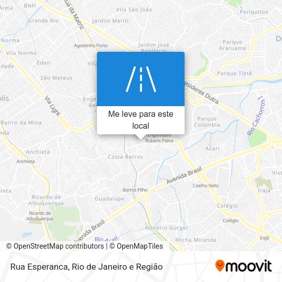 Rua Esperanca mapa