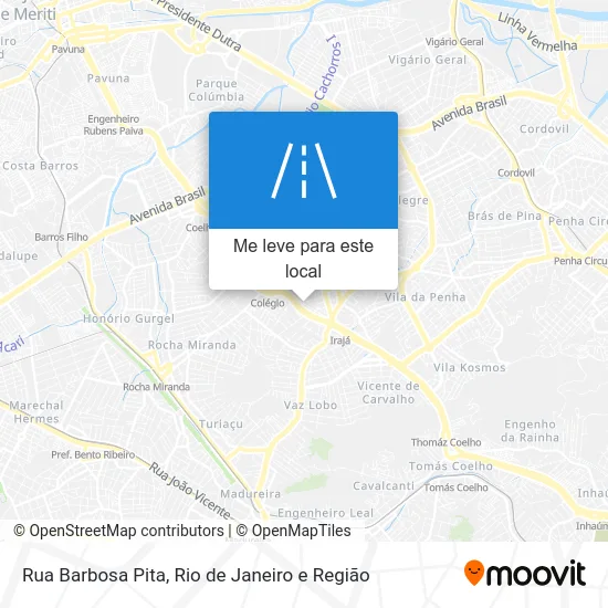 Rua Barbosa Pita mapa