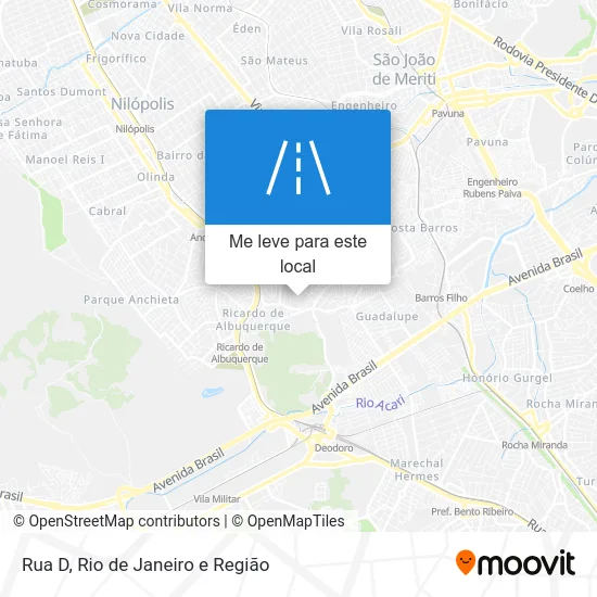 Rua D mapa