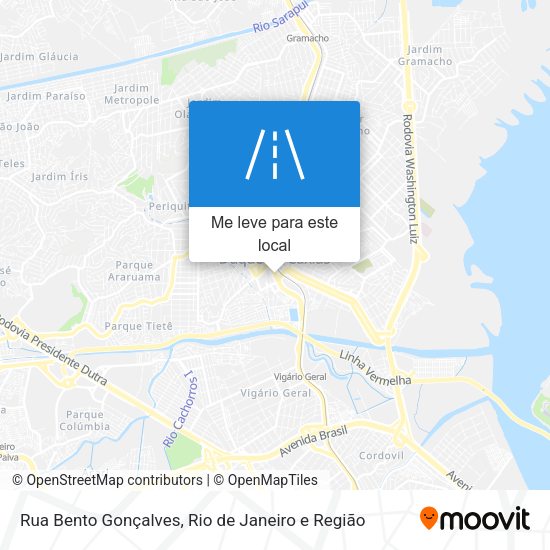 Rua Bento Gonçalves mapa