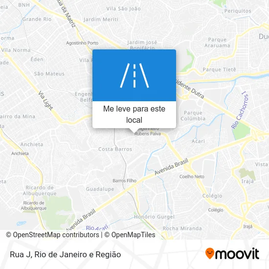 Rua J mapa