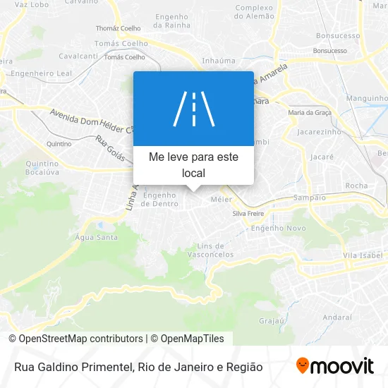 Rua Galdino Primentel mapa