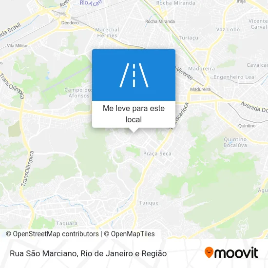 Rua São Marciano mapa