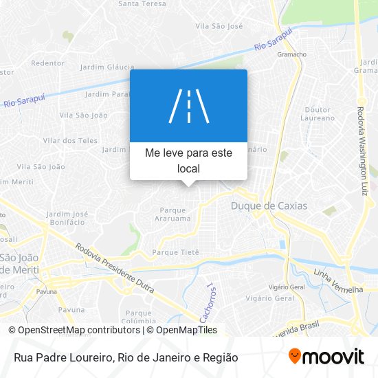 Rua Padre Loureiro mapa