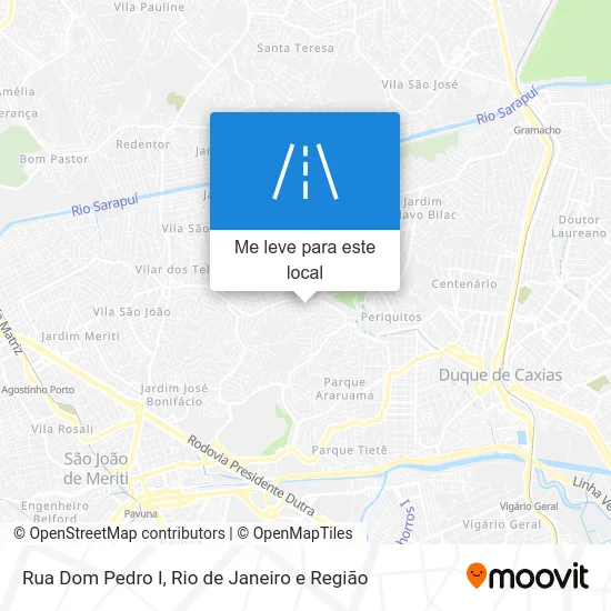 Rua Dom Pedro I mapa