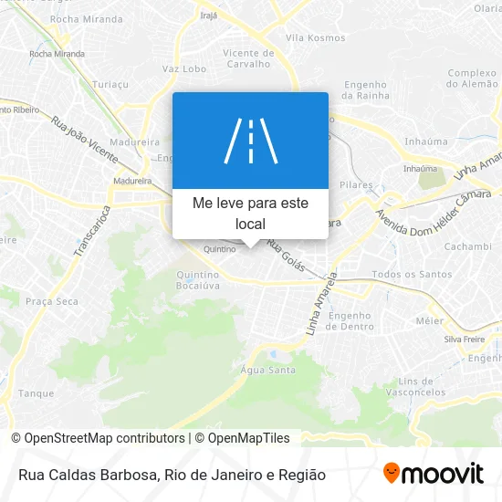 Rua Caldas Barbosa mapa