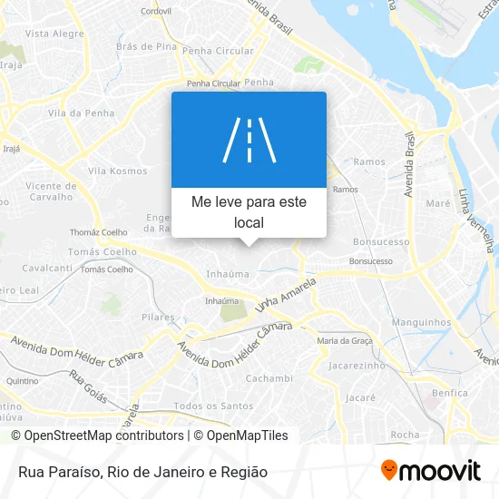 Rua Paraíso mapa