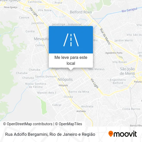Rua Adolfo Bergamini mapa