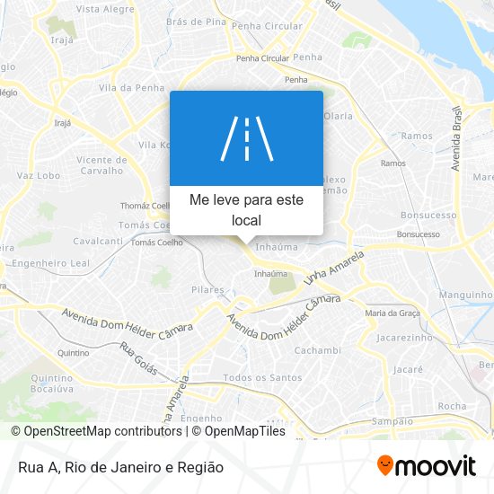 Rua A mapa