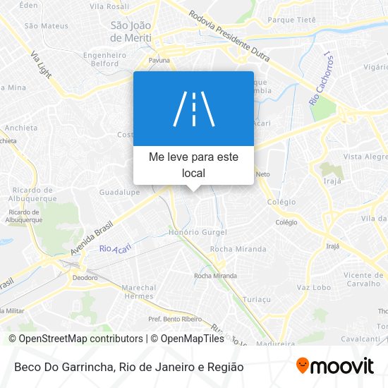 Beco Do Garrincha mapa