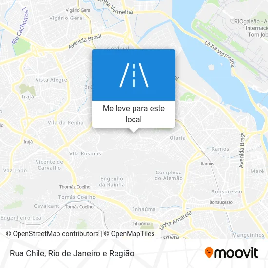 Rua Chile mapa