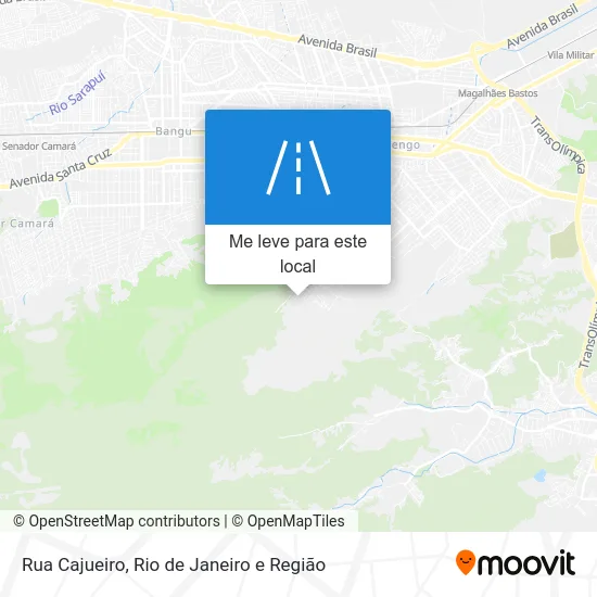 Rua Cajueiro mapa