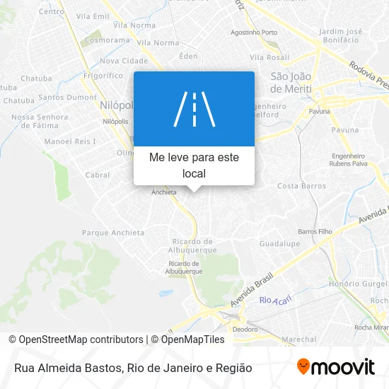 Rua Almeida Bastos mapa