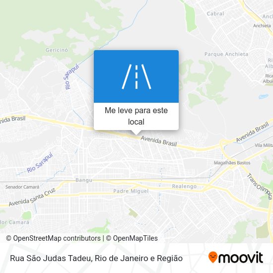 Rua São Judas Tadeu mapa