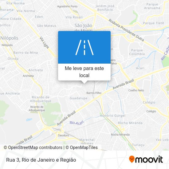 Rua 3 mapa