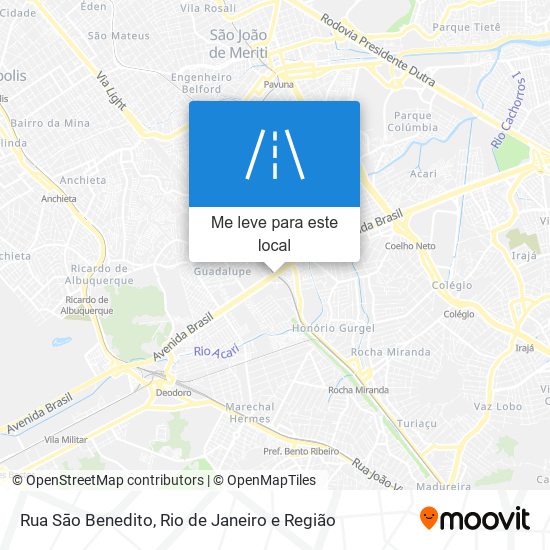 Rua Sāo Benedito mapa