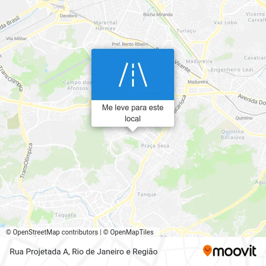 Rua Projetada A mapa