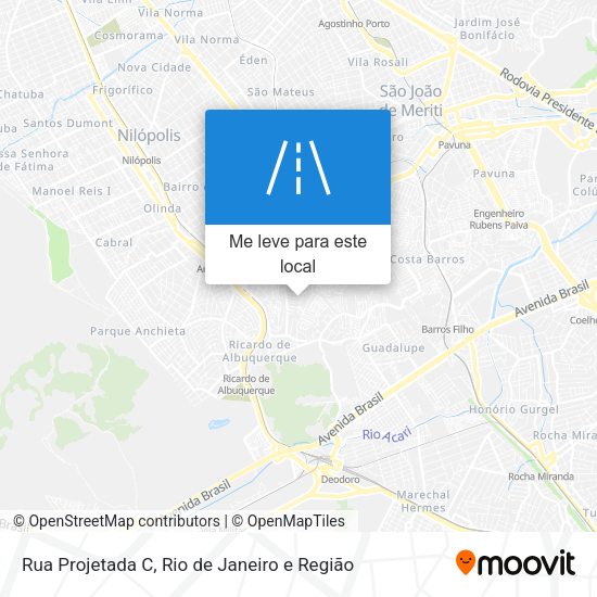 Rua Projetada C mapa