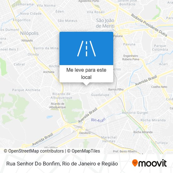 Rua Senhor Do Bonfim mapa