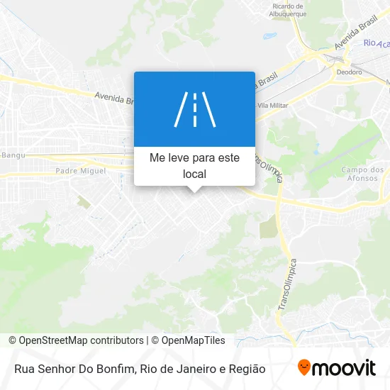 Rua Senhor Do Bonfim mapa
