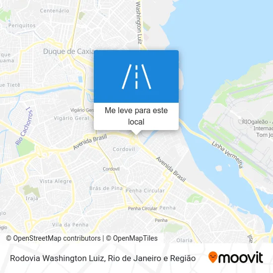 Rodovia Washington Luiz mapa