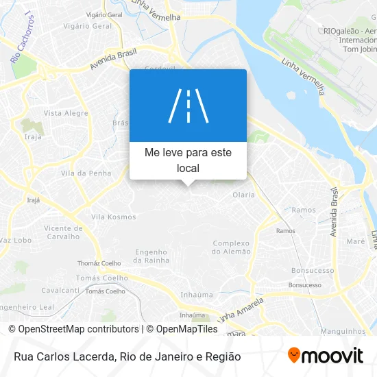 Rua Carlos Lacerda mapa