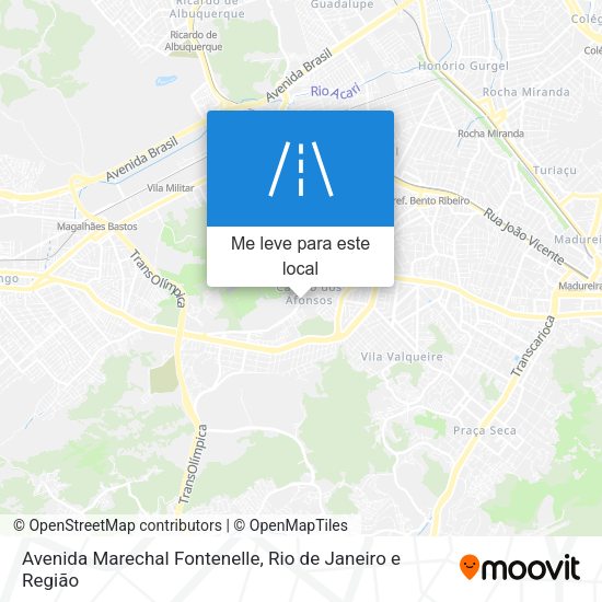 Avenida Marechal Fontenelle mapa