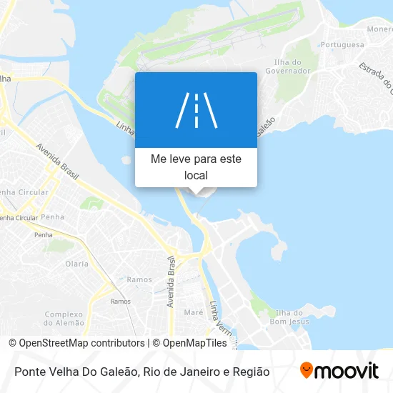 Ponte Velha Do Galeão mapa