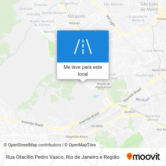 Rua Otacílio Pedro Vasco mapa