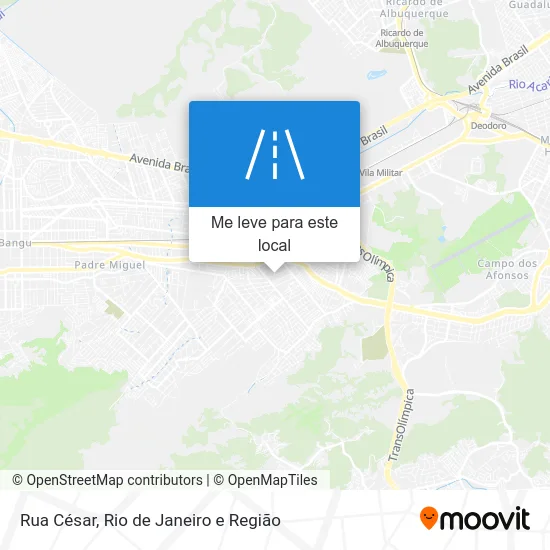 Rua César mapa