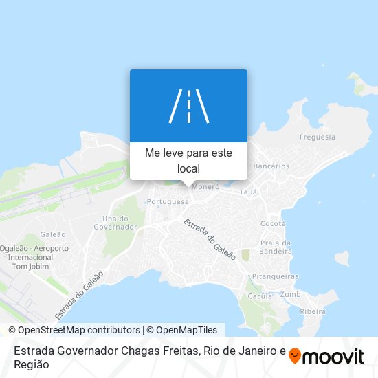 Estrada Governador Chagas Freitas mapa