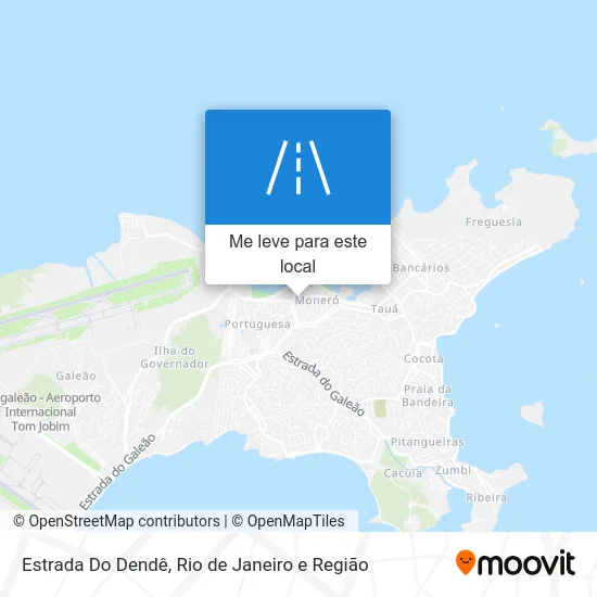 Estrada Do Dendê mapa