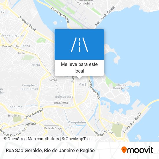 Rua São Geraldo mapa