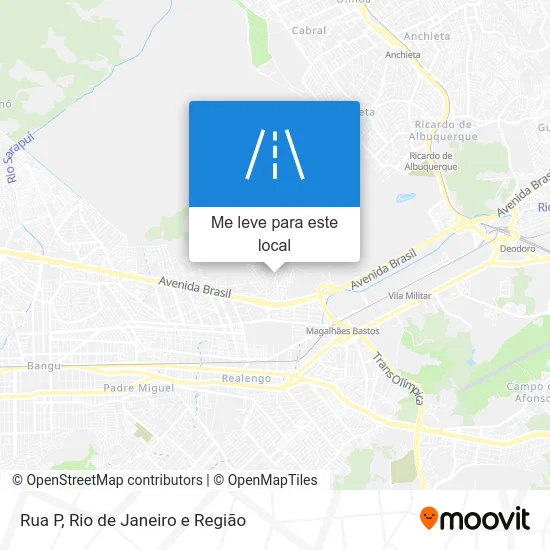 Rua P mapa