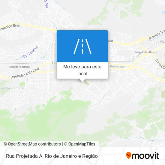 Rua Projetada A mapa