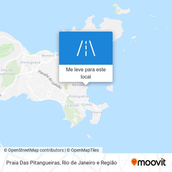 Praia Das Pitangueiras mapa