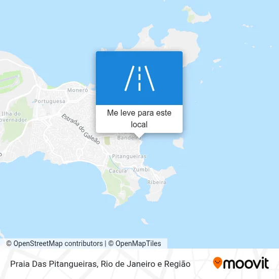 Praia Das Pitangueiras mapa