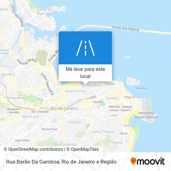 Rua Barão Da Gamboa mapa