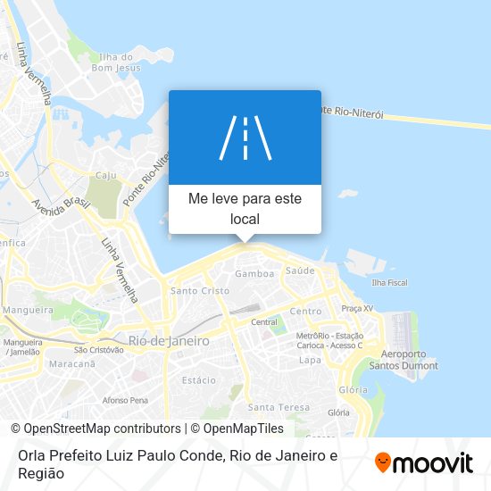 Orla Prefeito Luiz Paulo Conde mapa
