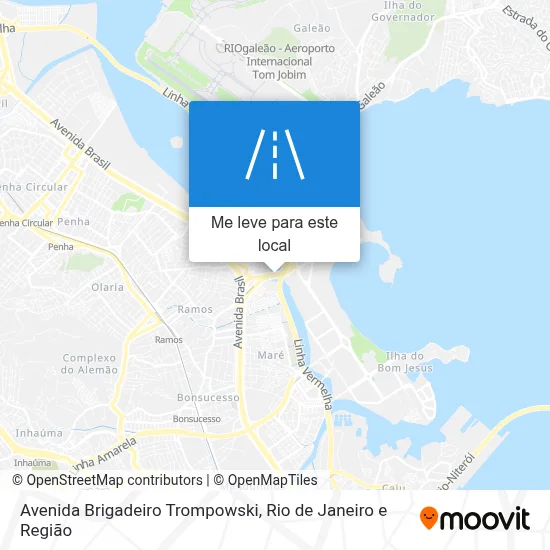 Avenida Brigadeiro Trompowski mapa