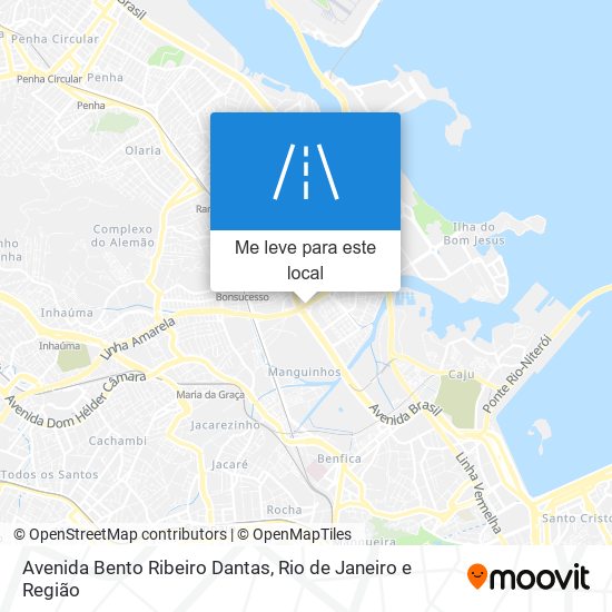 Avenida Bento Ribeiro Dantas mapa