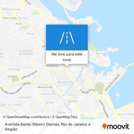 Avenida Bento Ribeiro Dantas mapa