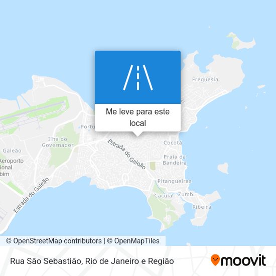 Rua São Sebastião mapa