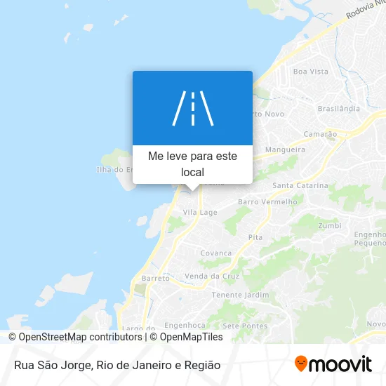 Rua São Jorge mapa