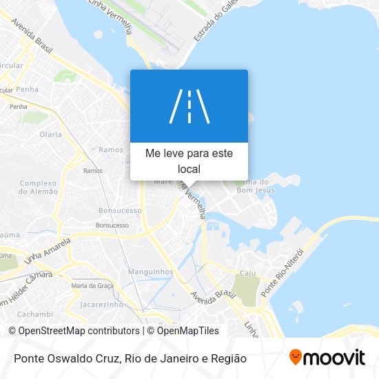 Ponte Oswaldo Cruz mapa