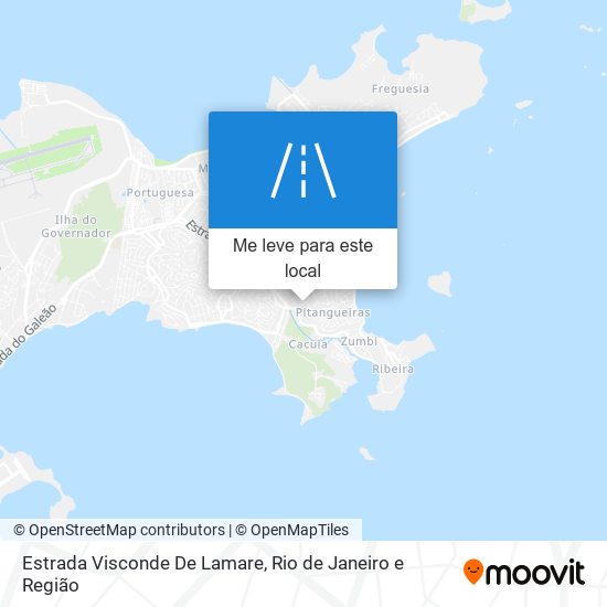 Estrada Visconde De Lamare mapa