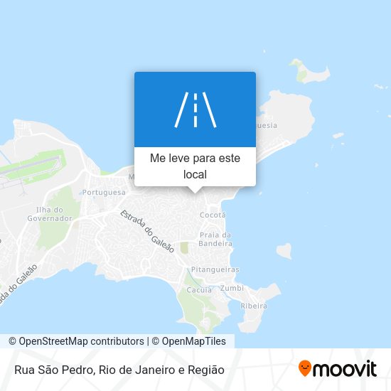 Rua São Pedro mapa